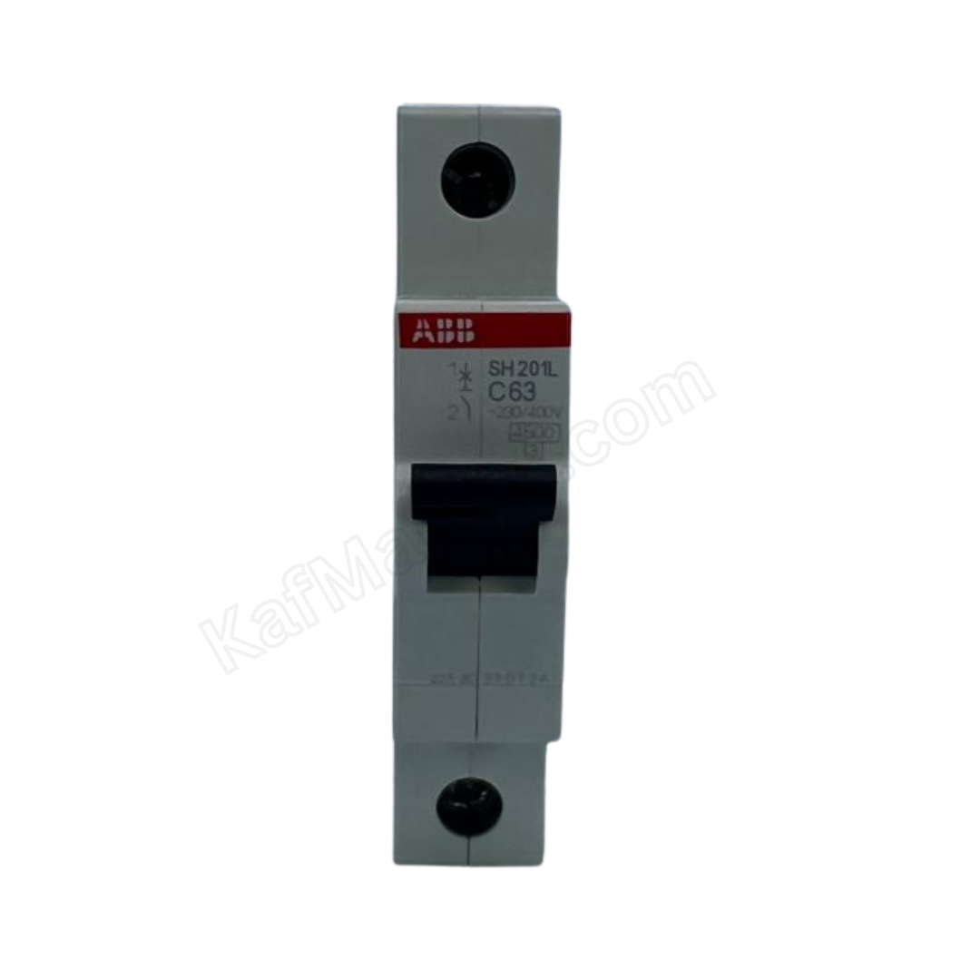 63A 1P Miniature Circuit Breaker (MCB), 4.5kA ABB قاطع احادي 63 امبير4.5ك 1 بول