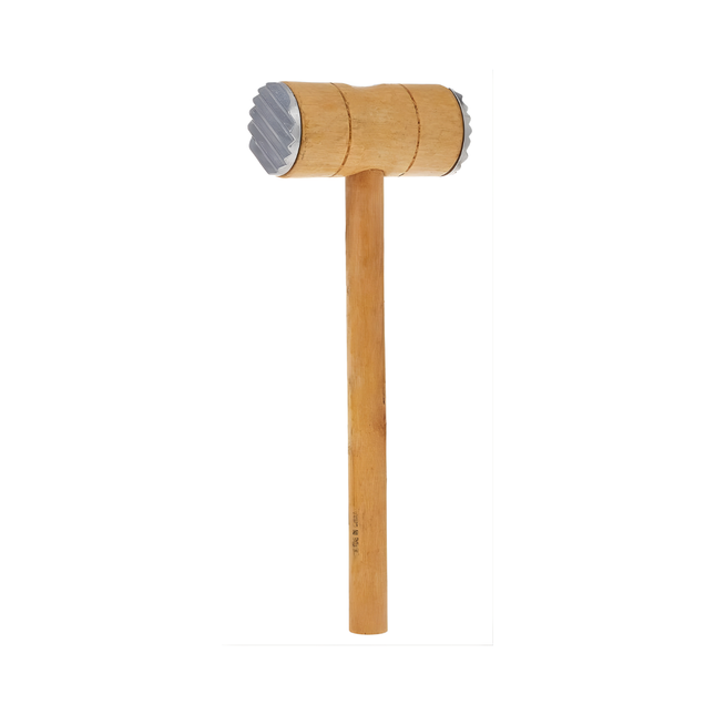 مطرقة لحم خشبية بوجهين – لتطرية اللحم وتسوية الشرائح بسرعة