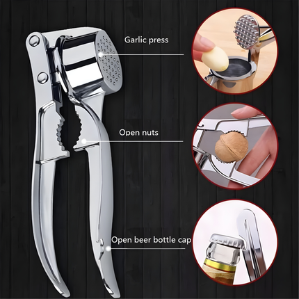 مفرمة ثوم وزنجبيل من الستانلس ستيل – متعددة الوظائف