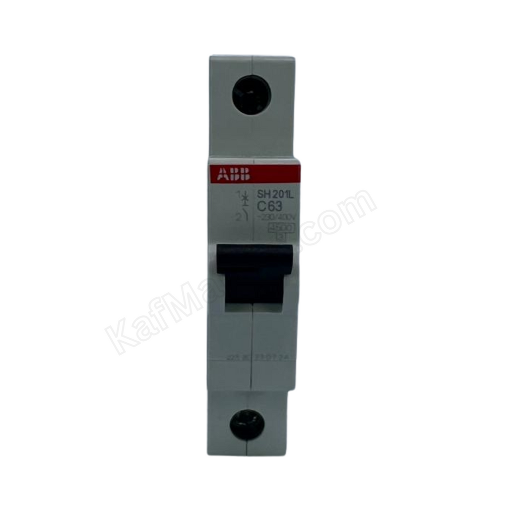 63A 1P Miniature Circuit Breaker (MCB), 4.5kA  ABB   قاطع احادي 63 امبير4.5ك 1 بول