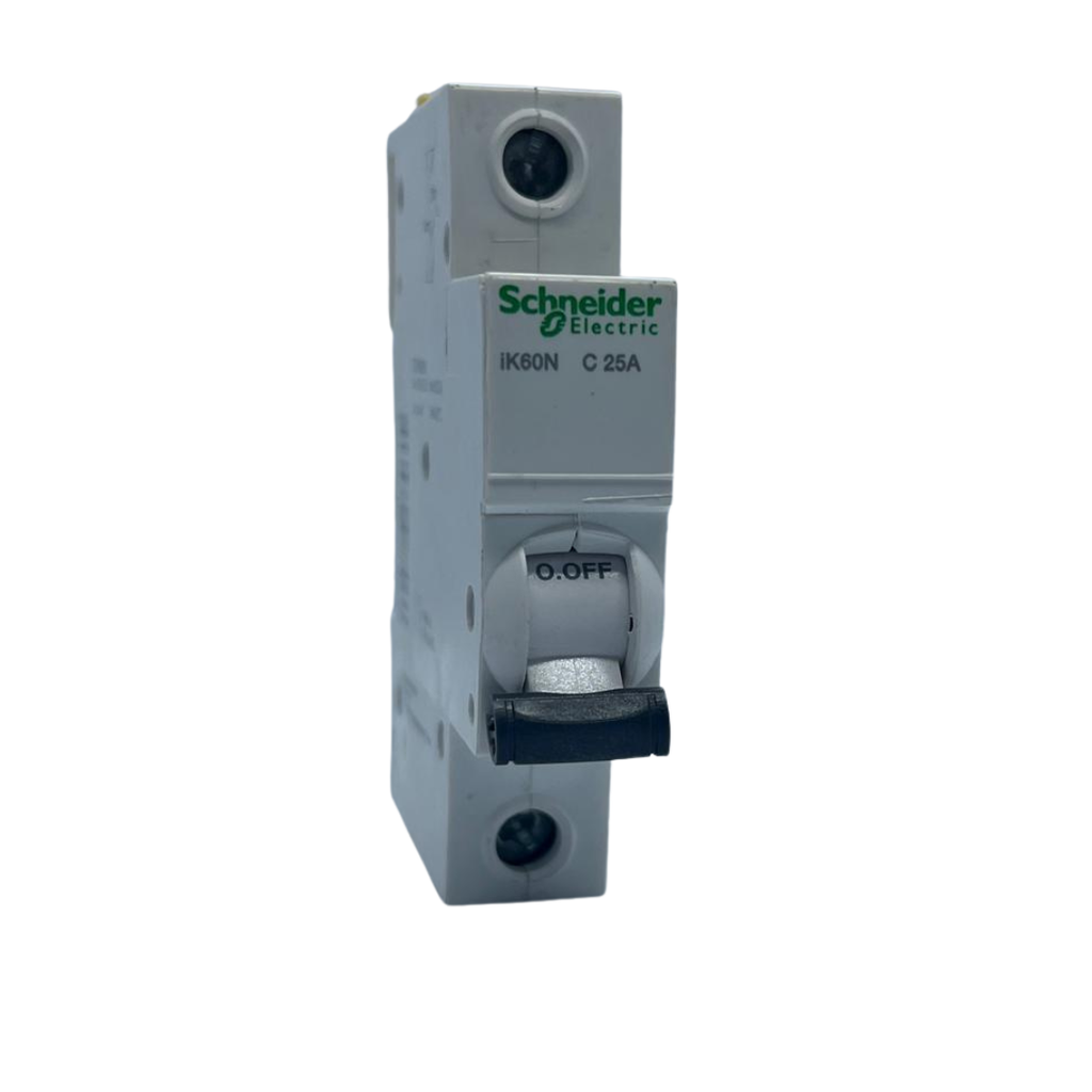 25A 1P Miniature Circuit Breaker (MCB), 6kA Schneider Electric   قاطع احادي 25 امبير 6ك 1 بول شنايدر الكتريك