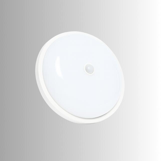 كشاف حساس حركة دائري أبيض ٢٠ وات  ‎20W round white motion-sensor light‎
