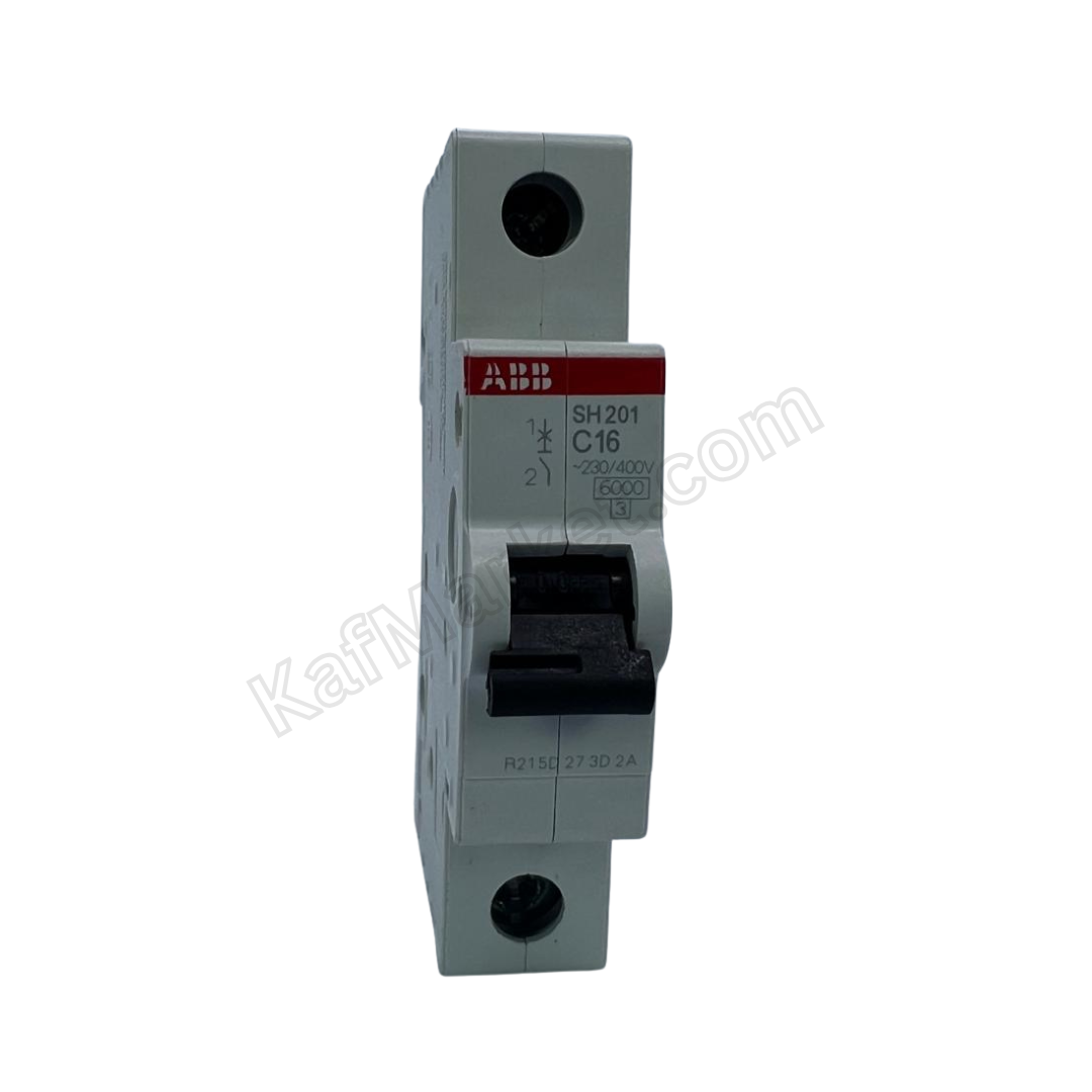 16A 1P Miniature Circuit Breaker (MCB), 6kA  ABB   قاطع احادي 16 امبير 6 ك 1 بول
