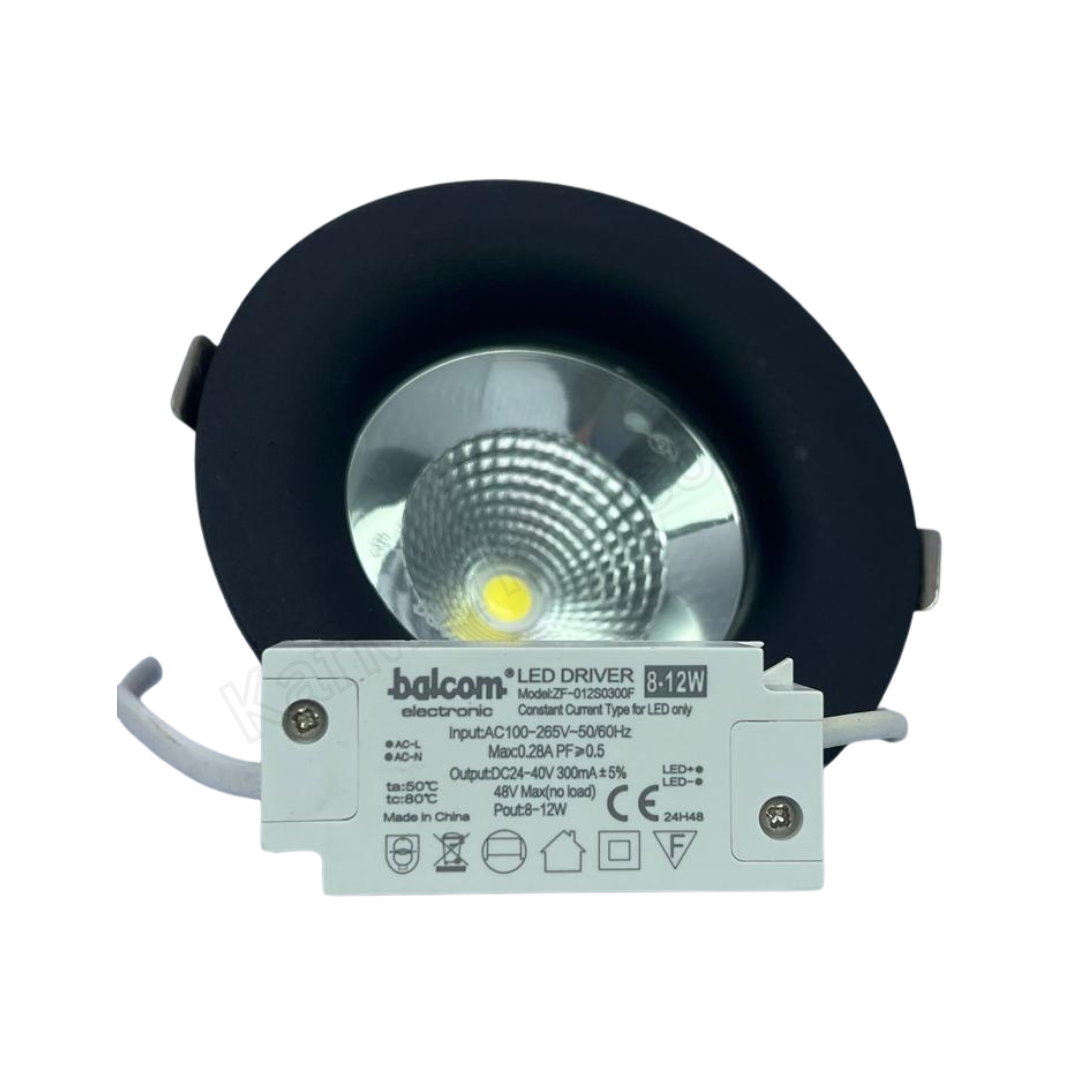 Belcom 12W Black Frame Spotlight  اسبوت زوجي اسود بيلكوم 12 وات