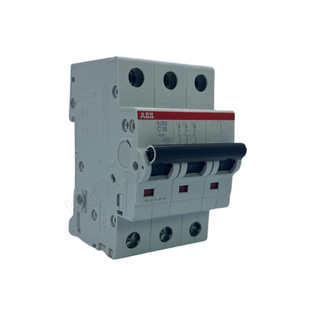 16A 3P Miniature Circuit Breaker (MCB), 6kA  ABB   قاطع ثلاثي 16 امبير 6 ك 3 بول