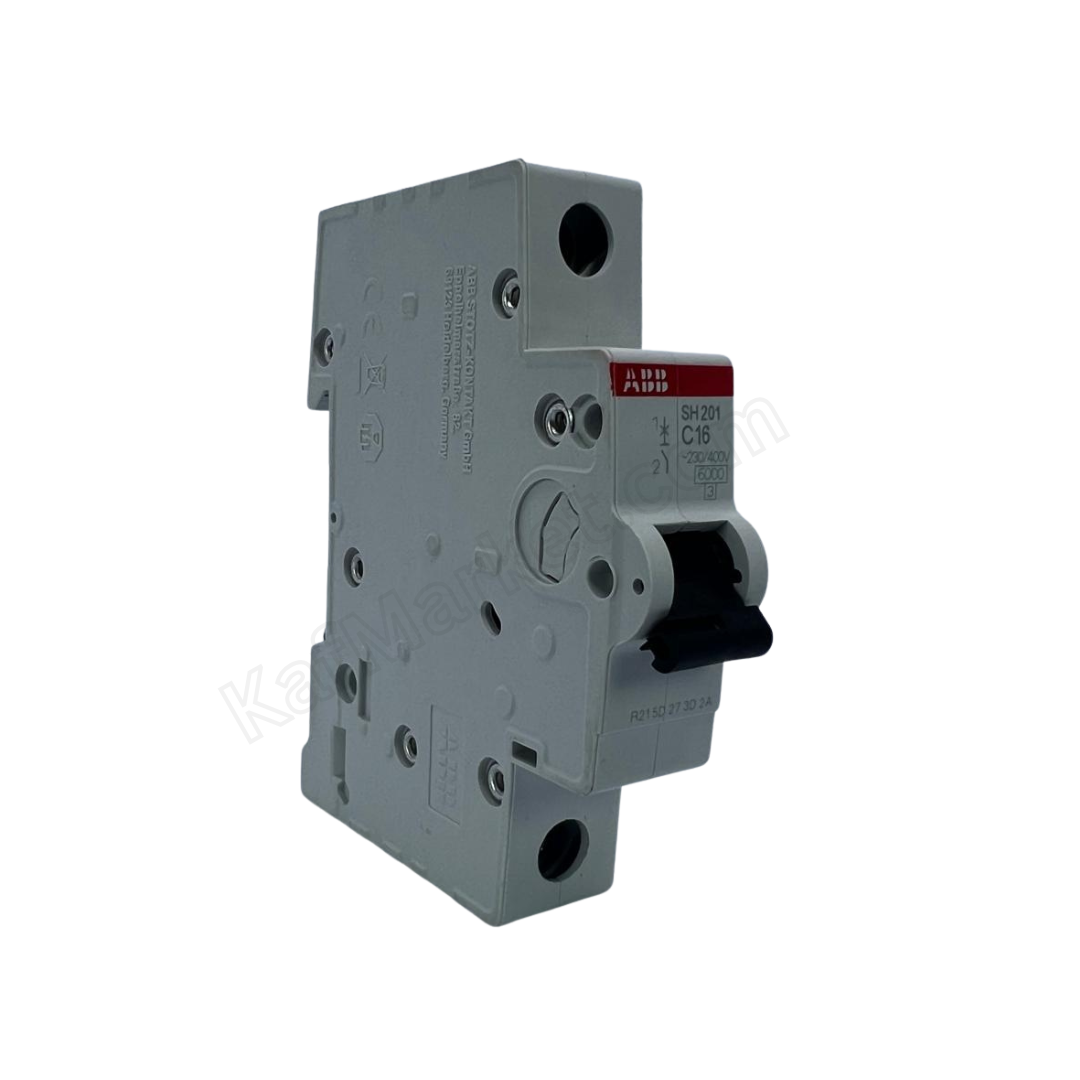 16A 1P Miniature Circuit Breaker (MCB), 6kA  ABB   قاطع احادي 16 امبير 6 ك 1 بول