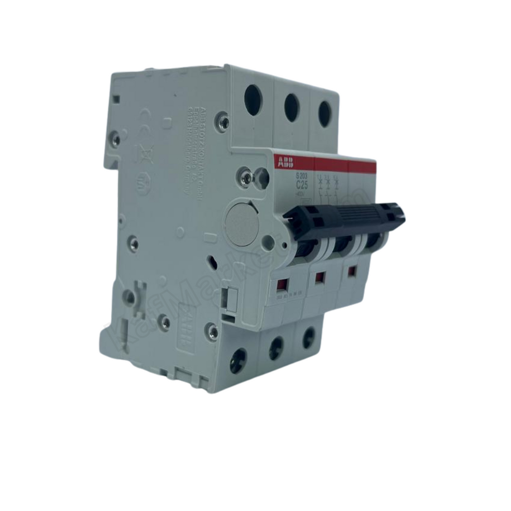 25A 3P Miniature Circuit Breaker (MCB), 6kA  ABB   قاطع ثلاثي 25 امبير 6 ك 3 بول