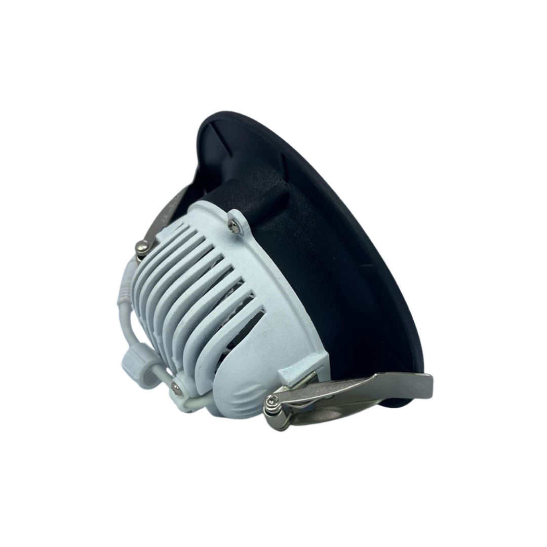 إسبوت بيلكوم زوجي أسود 12 وات | COB LED، تصميم عصري بإطار أسود مطفي – -Belcom 12W Black Frame Spotlight