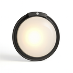 جلوب دائري بحساس حركة ٢٥ وات، أبيض أو اسود، مقاوم للماء  ‎25W round motion-sensor globe, white or Black, waterproof‎