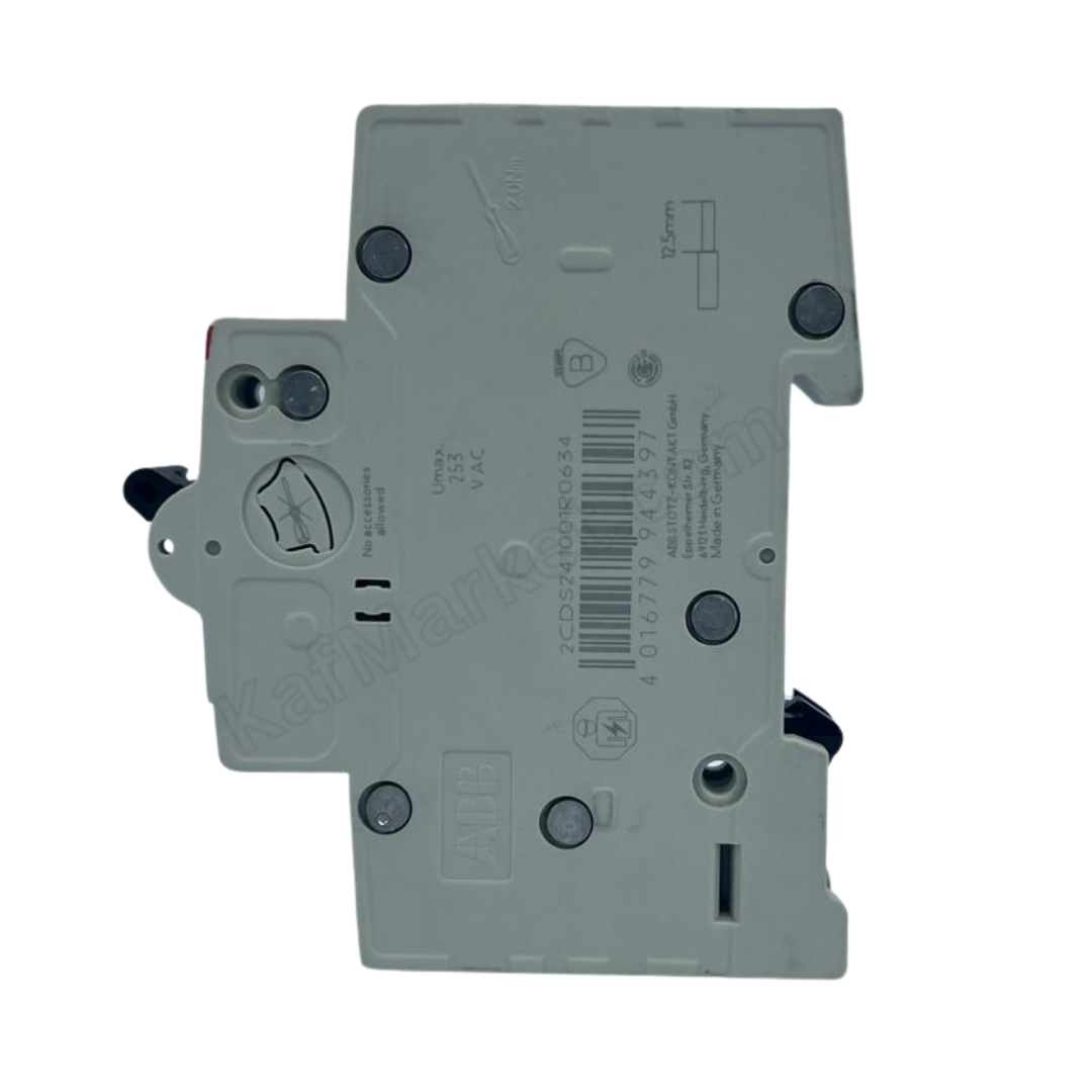 63A 1P Miniature Circuit Breaker (MCB), 4.5kA  ABB   قاطع احادي 63 امبير4.5ك 1 بول