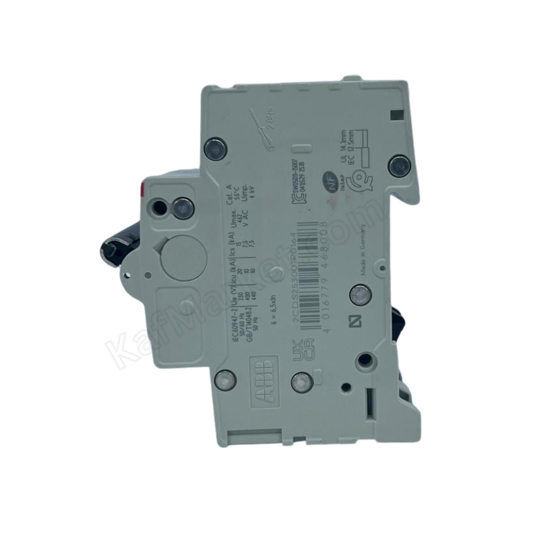 16A 3P Miniature Circuit Breaker (MCB), 6kA  ABB   قاطع ثلاثي 16 امبير 6 ك 3 بول