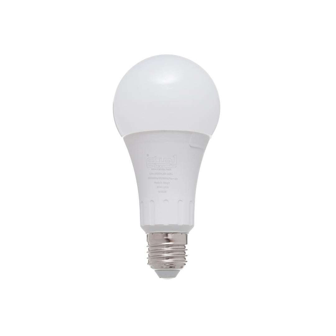لمبة ليد ١٥ وات إيه٧٠ ضوء أبيض/دافئ | موفّرة للطاقة ٩٠٪، عمر ٣٠٬٠٠٠ ساعة، كفاءة إيه++  ‎LED bulb 15W A70 | cool white/warm white, 90% energy saving, 30,000-hour lifespan, A++ efficiency‎