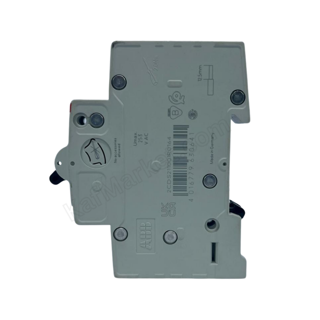 16A 1P Miniature Circuit Breaker (MCB), 6kA  ABB   قاطع احادي 16 امبير 6 ك 1 بول