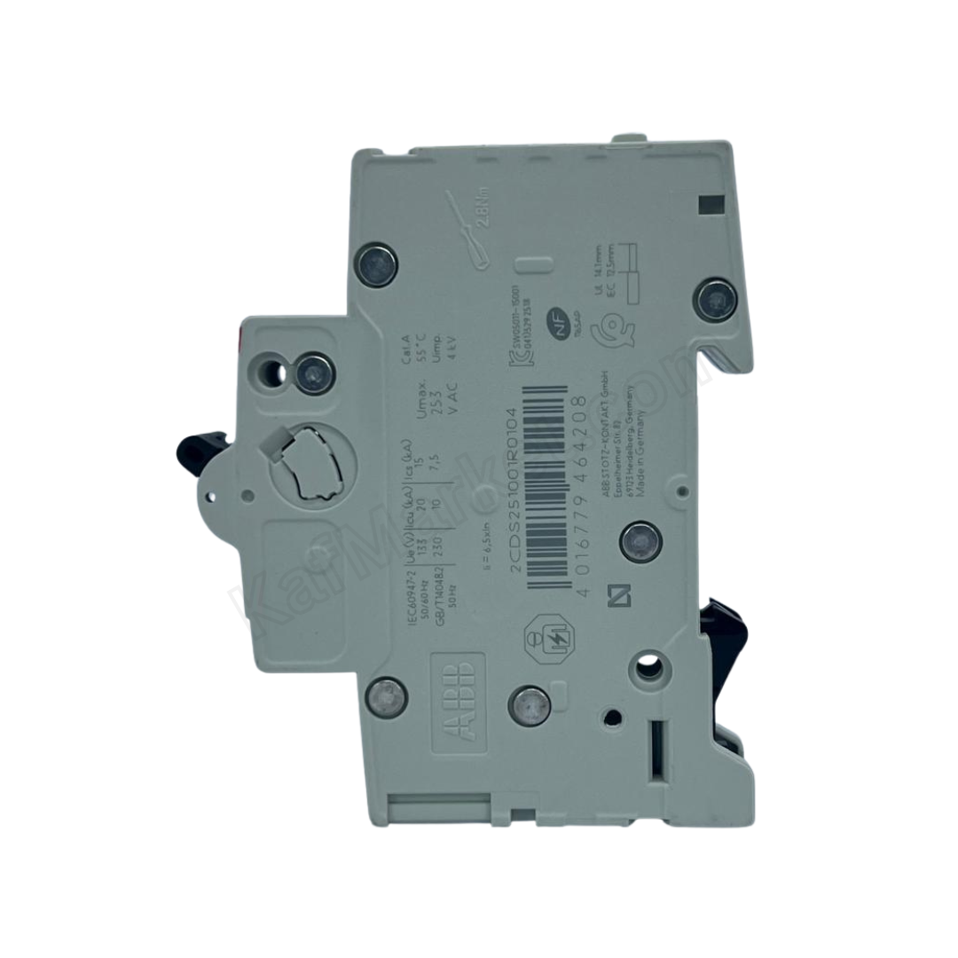 10A 1P Miniature Circuit Breaker (MCB), 6kA ABB   قاطع احادي 10 امبير 6ك 1 بول