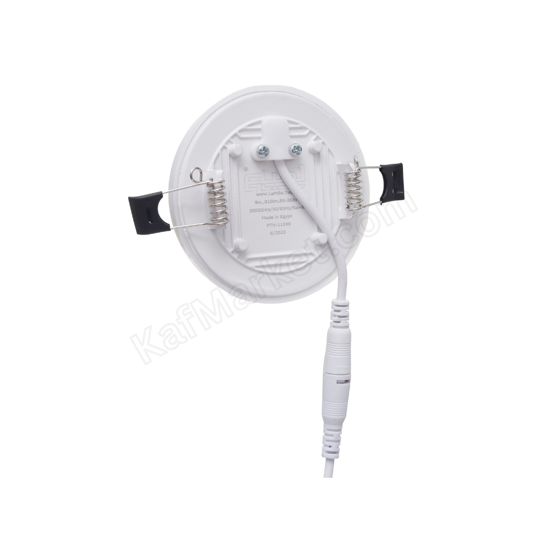 9W LED recessed downlight, round, with diffuser  كشاف ليد داخلي بلوفينيرا دائري 9 وات