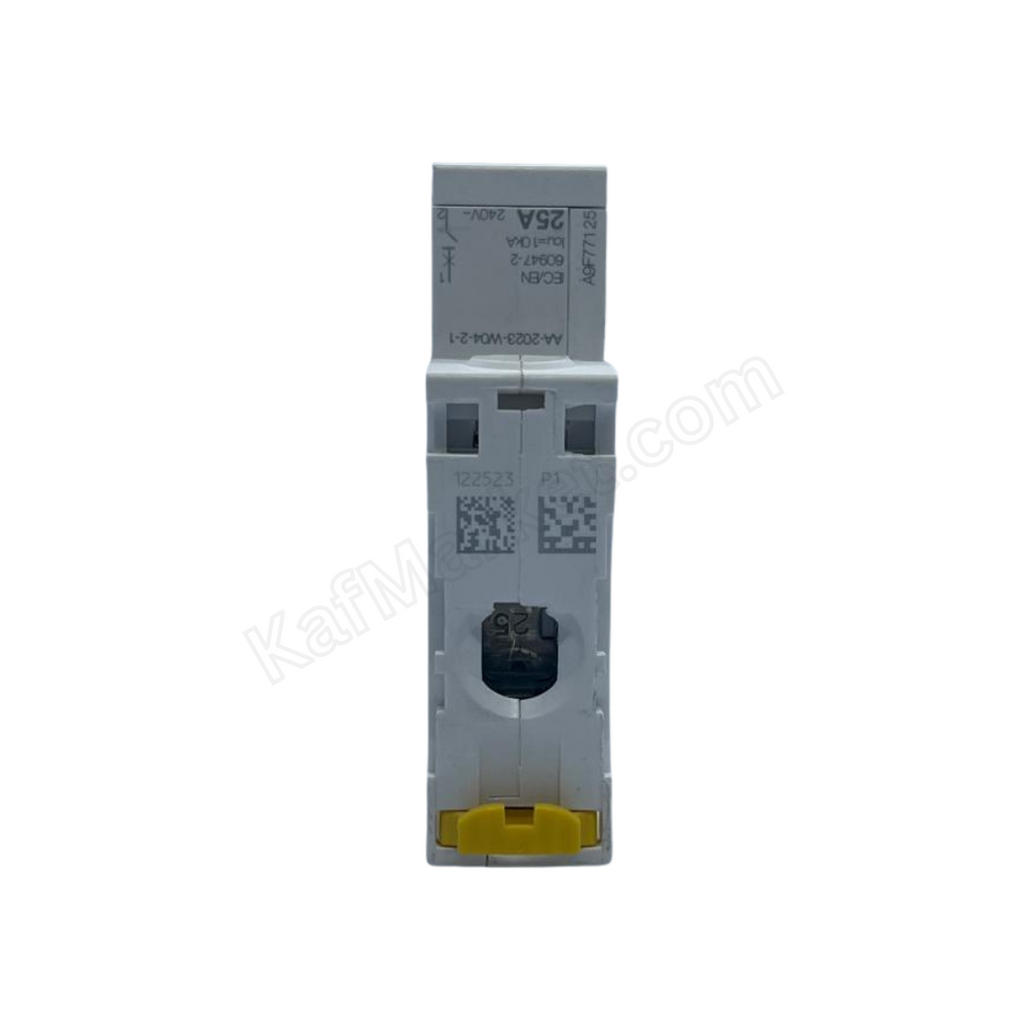 25A 1P Miniature Circuit Breaker (MCB), 6kA Schneider Electric   قاطع احادي 25 امبير 6ك 1 بول شنايدر الكتريك