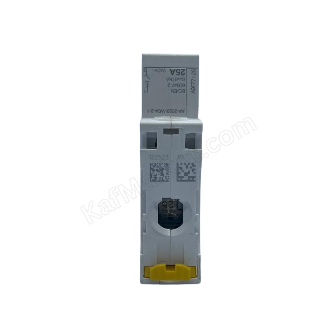 25A 1P Miniature Circuit Breaker (MCB), 6kA Schneider Electric   قاطع احادي 25 امبير 6ك 1 بول شنايدر الكتريك