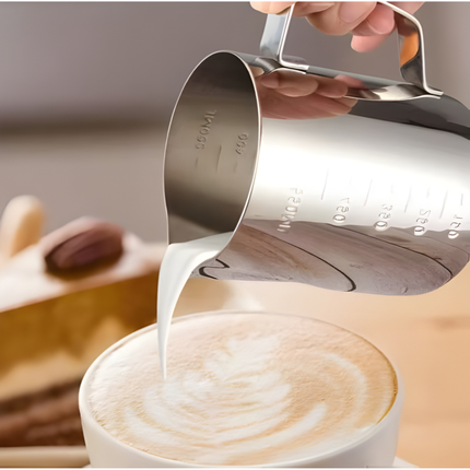 ابريق لصنع رغوة الحليب من الستانلس ستيل من ار اس (350 مل)