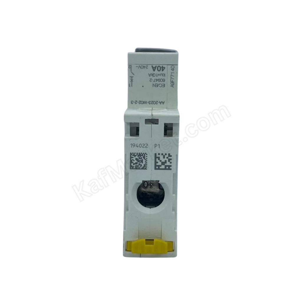 40A 1P Miniature Circuit Breaker (MCB), 6kA Schneider Electric   قاطع احادي 40 امبير 6ك 1 بول شنايدر الكتريك