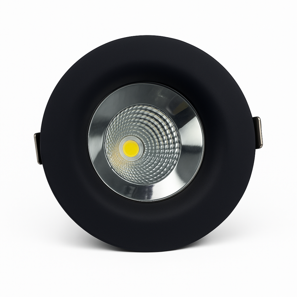 إسبوت بيلكوم زوجي أسود 12 وات | COB LED، تصميم عصري بإطار أسود مطفي – -Belcom 12W Black Frame Spotlight