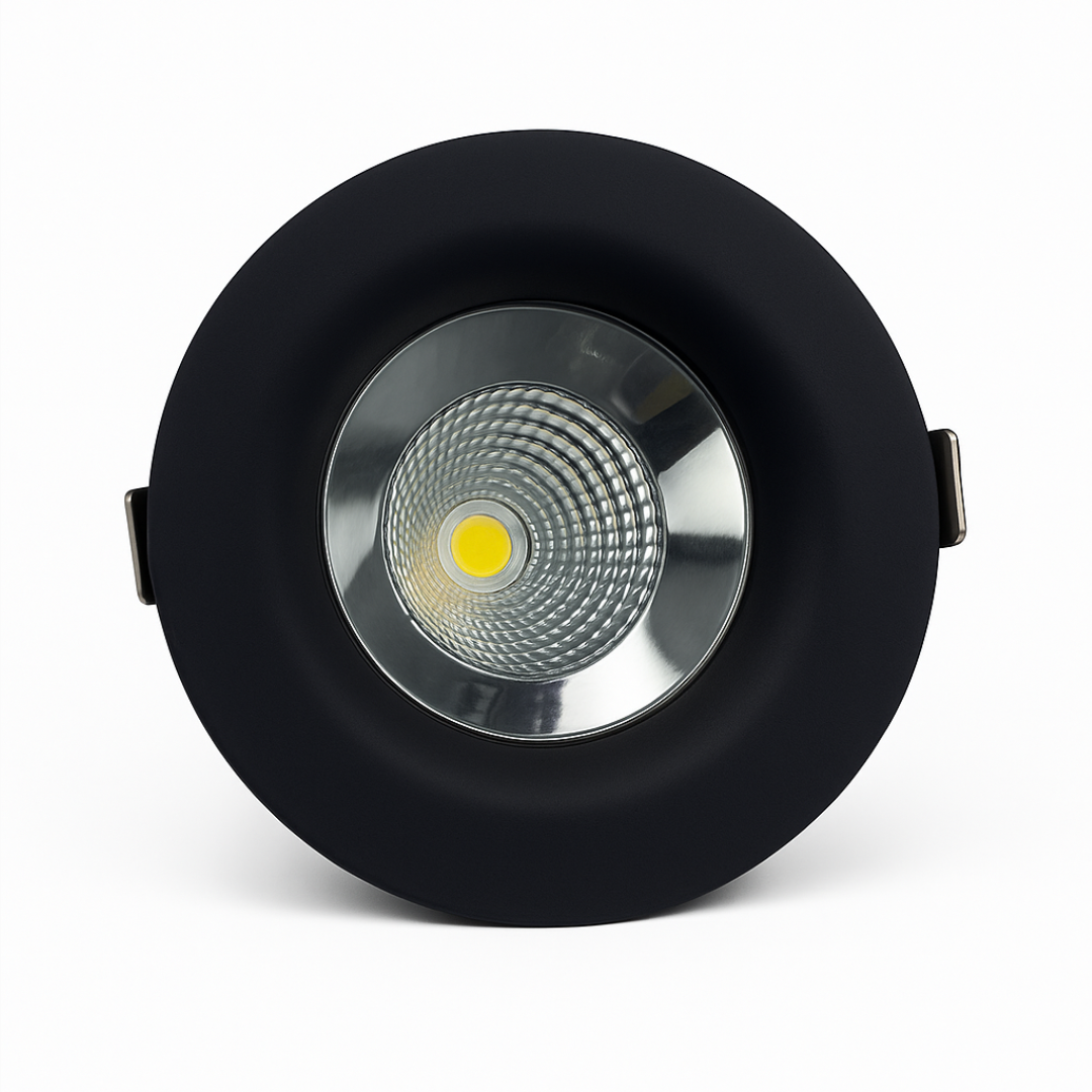 إسبوت بيلكوم زوجي أسود 12 وات | COB LED، تصميم عصري بإطار أسود مطفي – -Belcom 12W Black Frame Spotlight