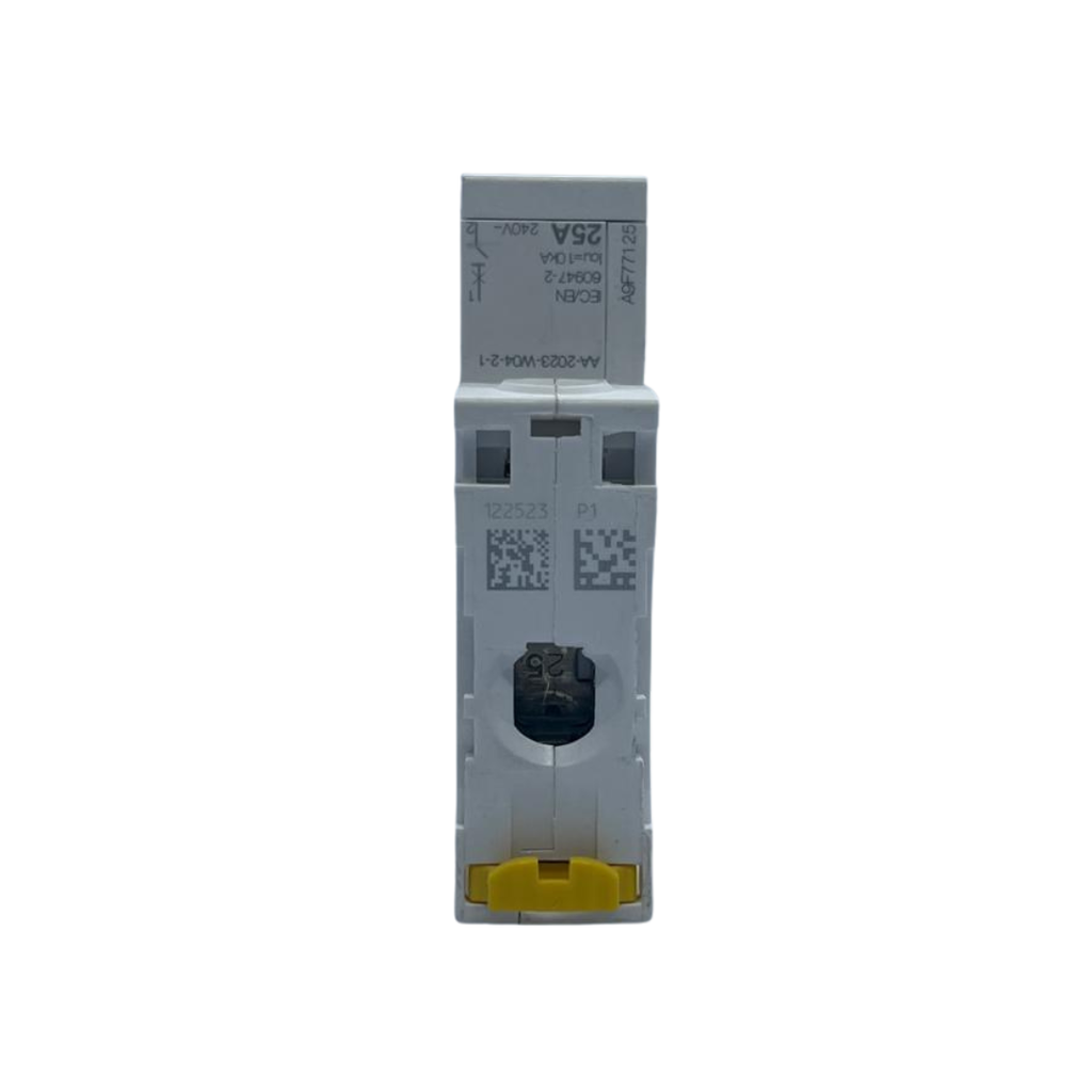25A 1P Miniature Circuit Breaker (MCB), 6kA Schneider Electric   قاطع احادي 25 امبير 6ك 1 بول شنايدر الكتريك