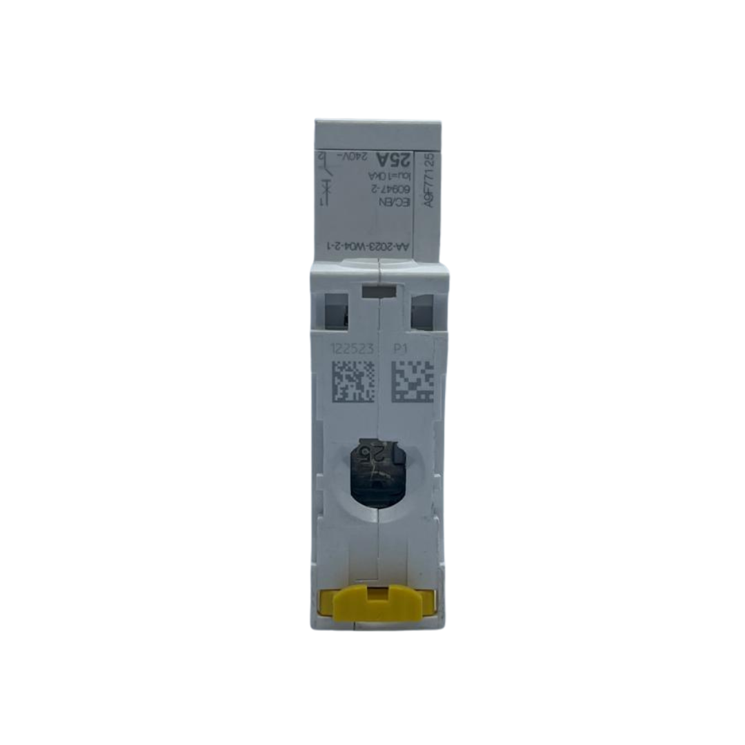 25A 1P Miniature Circuit Breaker (MCB), 6kA Schneider Electric   قاطع احادي 25 امبير 6ك 1 بول شنايدر الكتريك