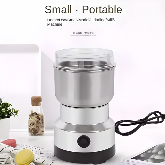 مطحنة  كهربائية 300 مل متعددة الوظائف، أربع شفرات من الستانلس ستيل لطحن دقيق وفعال، لطحن حبوب القهوة والتوابل وبذور الكتان وغيرها