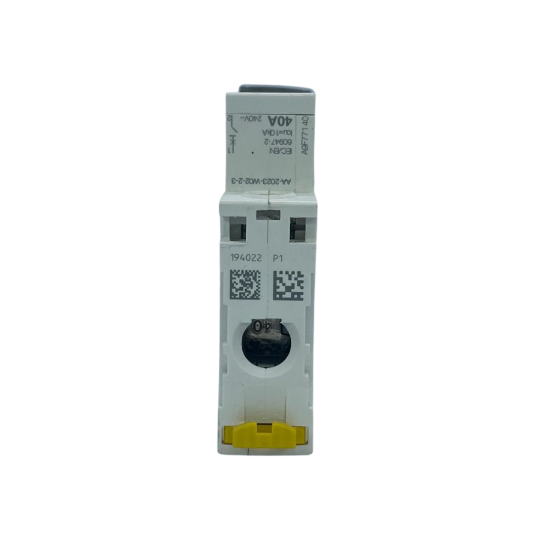 40A 1P Miniature Circuit Breaker (MCB), 6kA Schneider Electric   قاطع احادي 40 امبير 6ك 1 بول شنايدر الكتريك