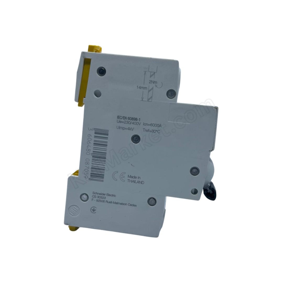 10A 1P Miniature Circuit Breaker (MCB), 6kA Schneider Electric   قاطع احادي 10 امبير 6ك 1 بول شنايدر الكتريك