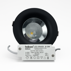 إسبوت بيلكوم زوجي أسود 12 وات | COB LED، تصميم عصري بإطار أسود مطفي – -Belcom 12W Black Frame Spotlight