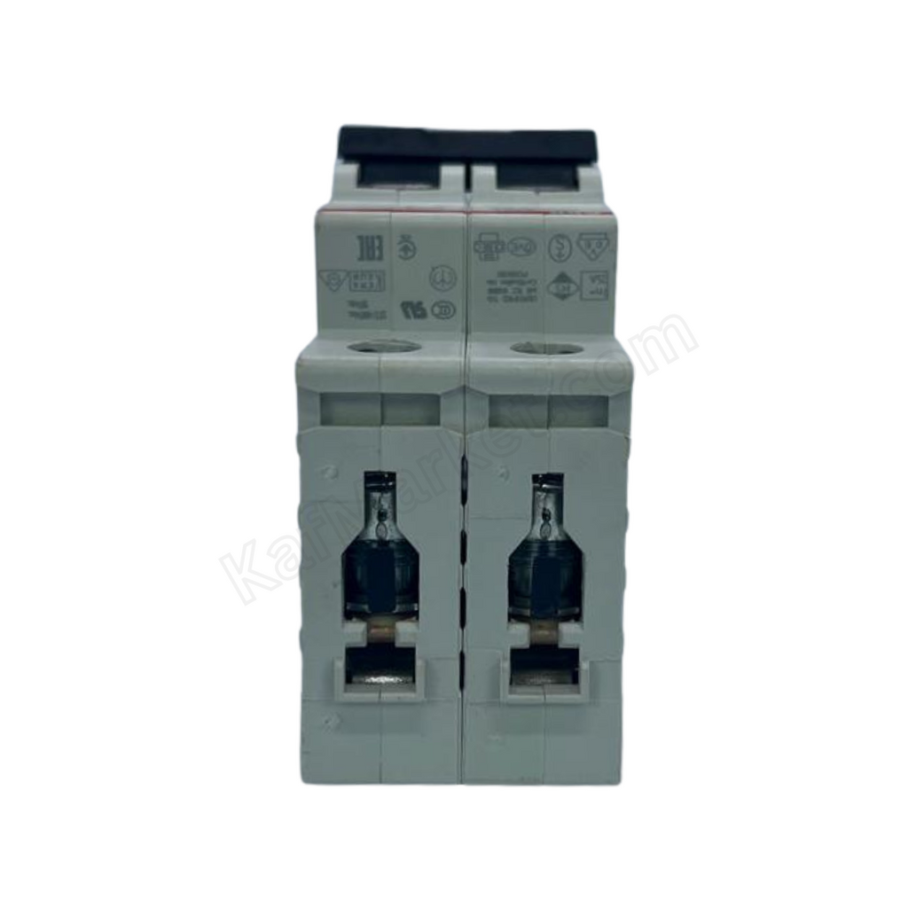 25A 2P Miniature Circuit Breaker (MCB), 6kA  ABB   قاطع ثنائي 25 امبير 6 ك 2 بول