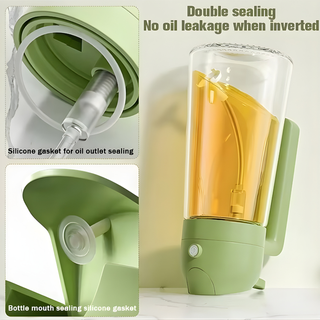 بخاخة زيت زيتون 2 في 1 – سعة 470 مل – لون أخضر