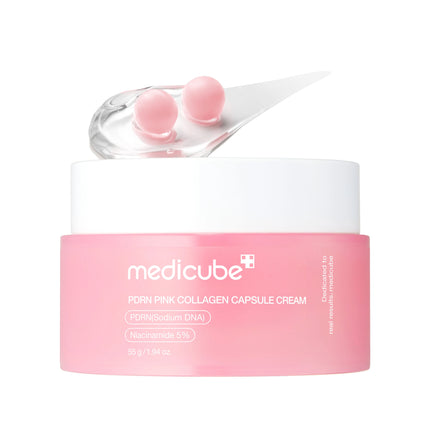 Medicube PDRN Pink Collagen Capsule Cream – Hydrating Glow Moisturizer, 55g