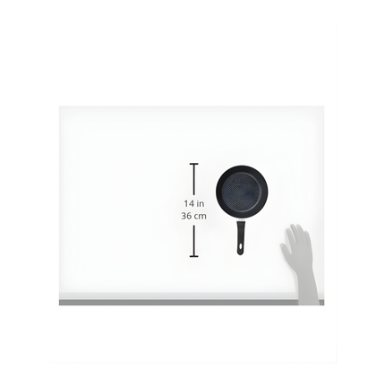 طقم طاسة قلي تفلون من تروفال، قطعتين (مقاس 16-22)، احمر غامق