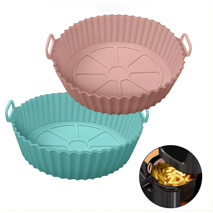 حِلّة سيليكون للقلاية الهوائية – بطانات قابلة لإعادة الاستخدام 7.8 بوصة – عدد 2