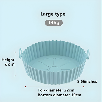 حِلّة سيليكون للقلاية الهوائية – بطانات قابلة لإعادة الاستخدام 7.8 بوصة – عدد 2