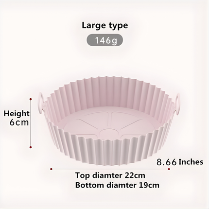 حِلّة سيليكون للقلاية الهوائية – بطانات قابلة لإعادة الاستخدام 7.8 بوصة – عدد 2