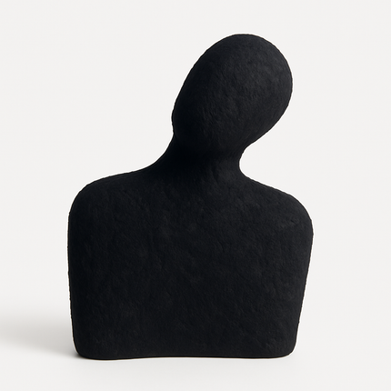 تمثال ديكور تجريدي أسود – لمسة فخامة وأناقة شفافة لأي مساحة 