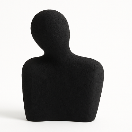 تمثال ديكور تجريدي أسود – لمسة فخامة وأناقة شفافة لأي مساحة 