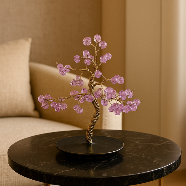 شجرة ديكور كريستالية – تصميم فاخر يضيف طاقة إيجابية وأناقة لأي مساحة