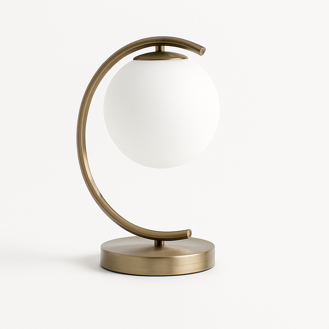 لمبة ديكور مكتبية بتصميم هلالي عصري