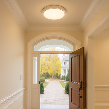 جلوب دائري ٢٥ وات، أبيض أو اسود، مقاوم للماء  ‎25W round globe, white or Black, waterproof‎