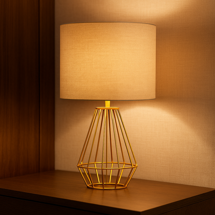 أباجورة ديكور مودرن بتصميم هندسي أنيق – خامة فاخرة ولمسة دفء لأي مساحة