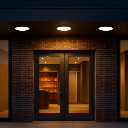 بلفنيرة ٣٦ وات بلاستيك (داخلي أو خارجي)  ‎36W plastic bulkhead light (indoor or outdoor)‎