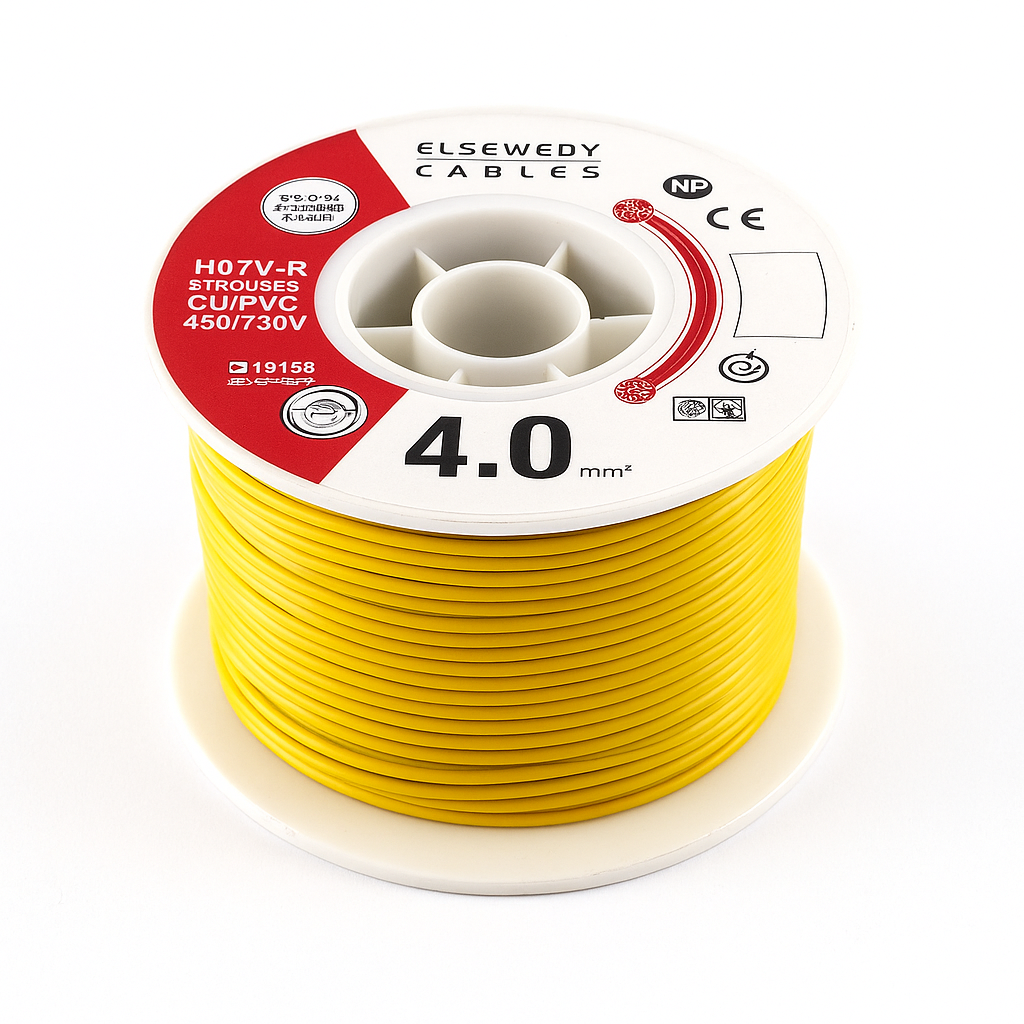 سلك مجدول السويدي 4.0 مم² – El Sewedy Solid Wire 4.0mm²