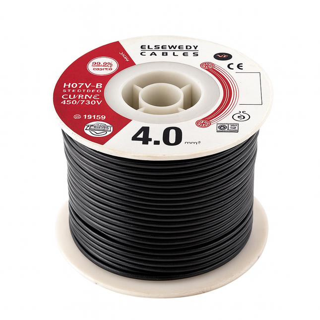 سلك مجدول السويدي 4.0 مم² – El Sewedy Solid Wire 4.0mm²