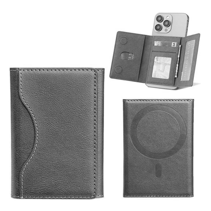 محفظة جلد مغناطيسية – تصميم عصري فاخر متعدد الاستخدام