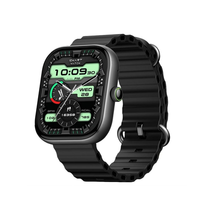 ساعة ذكية Oraimo Watch 6 OSW-807 بشاشة 2.04 بوصة | مكالمات بلوتوث HD | أكثر من 105 وضع رياضي | مقاومة للماء IP68 – أسود