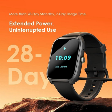 ساعة ذكية اورايمو 5 لايت OSW-804 – شاشة لمس HD 2 بوصة، مكالمات بلوتوث، تتبع الصحة، أكثر من 105 وضع رياضي، بطارية 7 أيام، مقاومة للماء IP68 – أسود